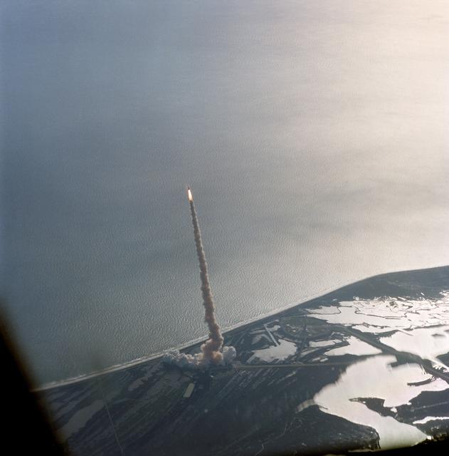 NASA image: Liftoff of STS-62 Space Shuttle Columbia as seen from STA