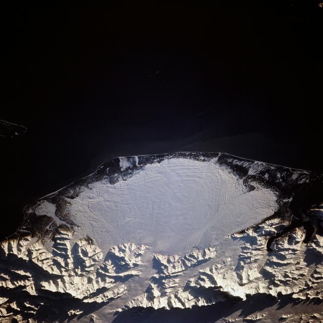 NASA image: Malaspina Glacier, Alaska as seen from STS-66 Atlantis