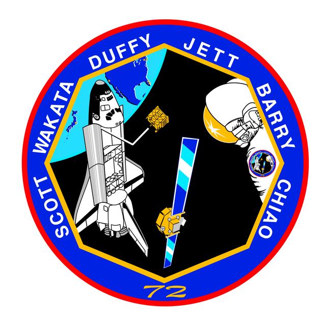 NASA image: STS-72 Endeavour, Orbiter Vehicle (OV-105), crew insignia