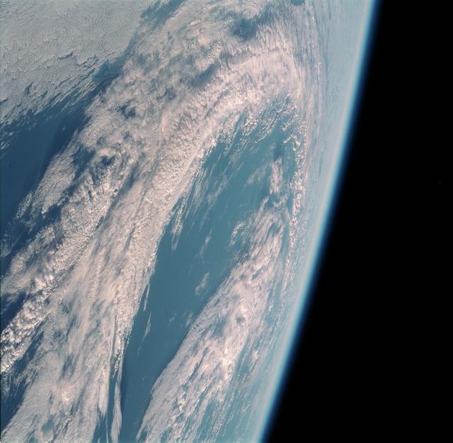 NASA image: View of an occlusion taken from Space Shuttle Endeavour during STS-99