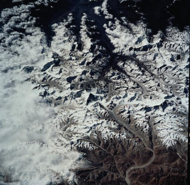 NASA image: Earth observations of the Himalayan Mountains taken during STS-99