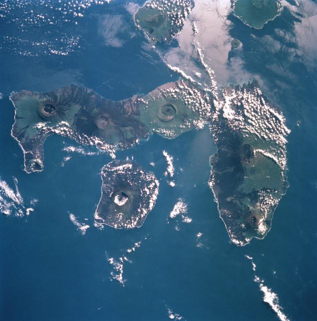 NASA image: Earth observations of the Galapagos Islands taken from OV-105 during STS-99.
