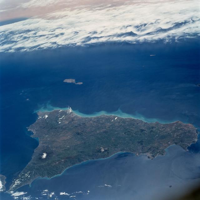 NASA image: Earth observation image of Sicily and Malta taken during STS-100.