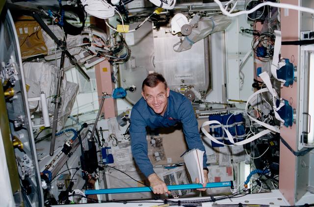 NASA image: STS-102 crewmember activity in the ISS