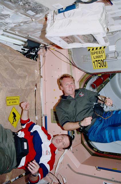 NASA image: STS-102 crewmember activity in the ISS