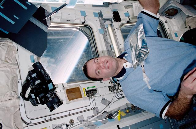 NASA image: Richards on the flight deck