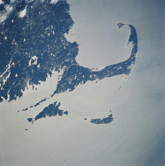NASA image: U.S. eastern seaboard with Cape Cod taken from Atlantis during STS-106