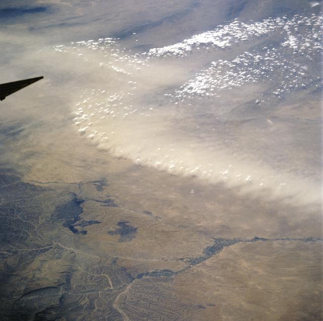 NASA image: View of a dust storm taken from Atlantis during STS-106