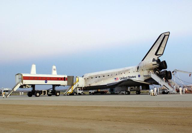 NASA image: STS-114 landing at Edwards Air Force Base