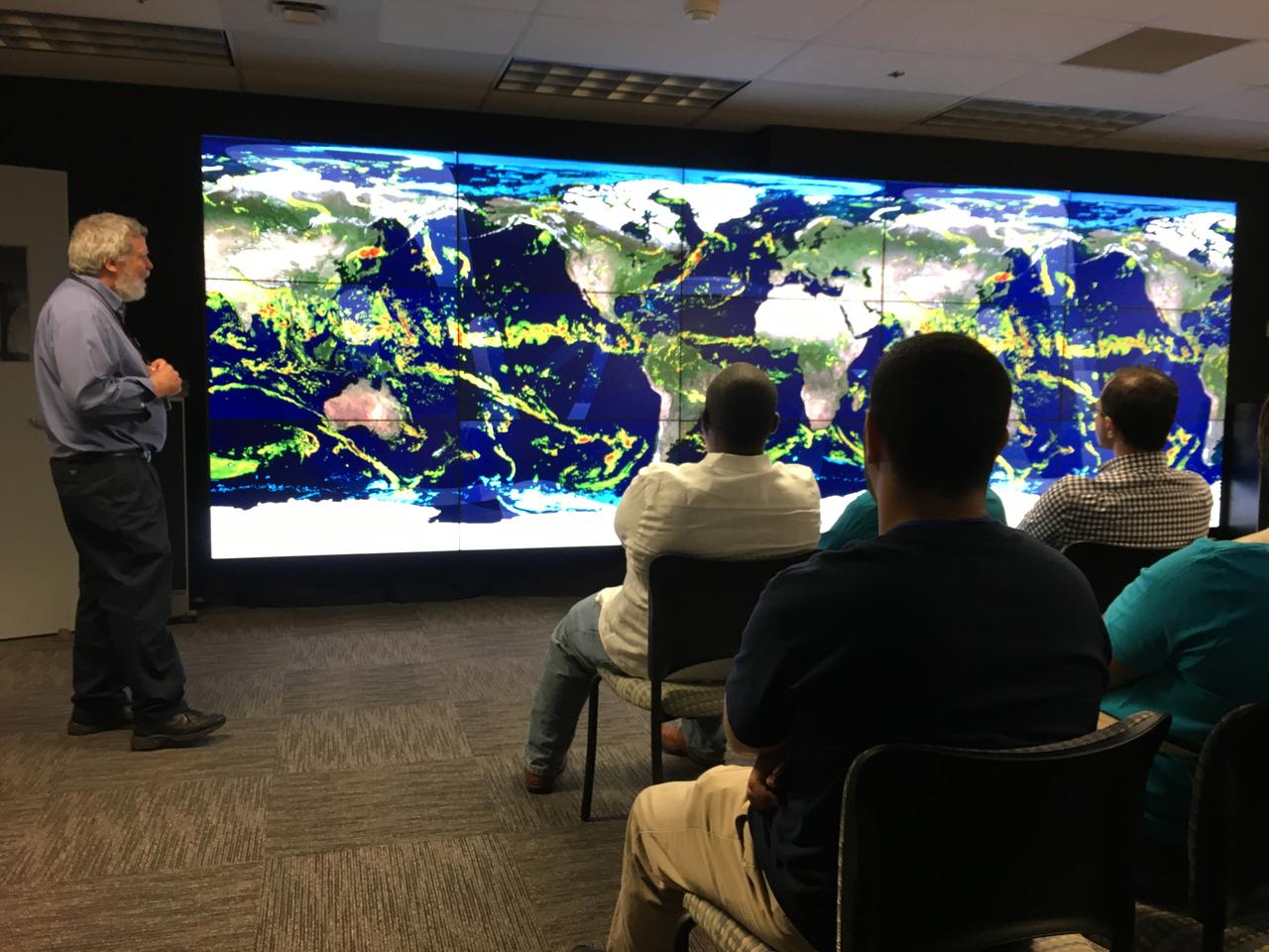 The Safety and Mission Assurance Directors from all NASA centers came together July 26-28, 2016 at Goddard Space Flight Center for their quarterly meeting. As part of the event, the attendees received a tour of the facilities and a briefing from the Goddard's Solar System Exploration Division Director Dr. Paul Mahaffy.