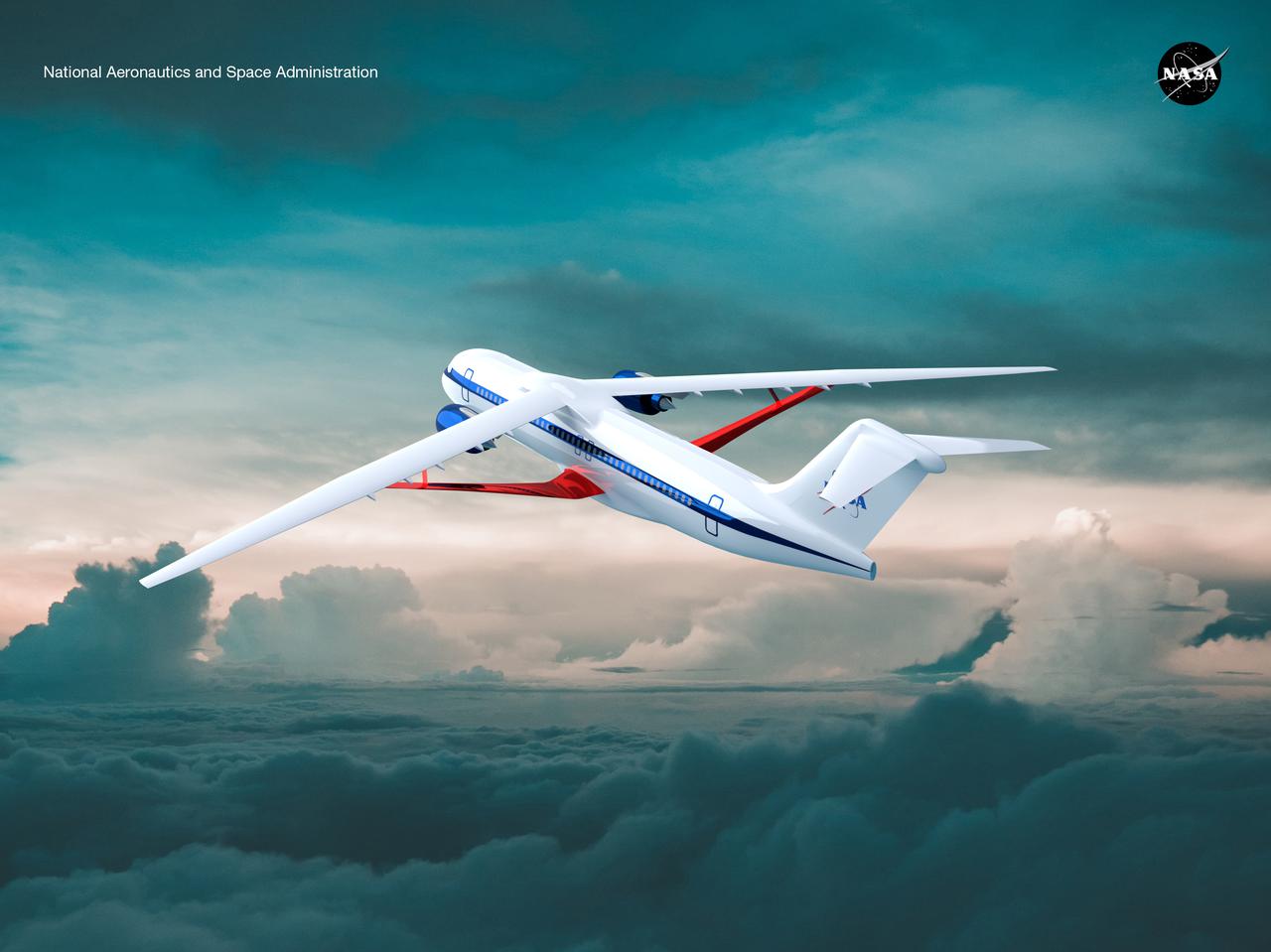 Notice anything different about the wings on this airliner? This conceptual truss-braced wing narrowbody is an aircraft with a 170ft span folding wing. By utilizing trusses, the aircraft can have longer, thinner wings with greater aspect ratios. This, in turn, translates into less drag and 5-10% less fuel burned. The Transonic Truss-Braced Wing aircraft originated from a joint effort by NASA and Boeing to develop subsonic commercial transport concepts – meeting NASA-defined metrics in terms of reduced noise, emissions, and fuel consumption. The design is currently undergoing wind tunnel testing and other studies by NASA researchers.