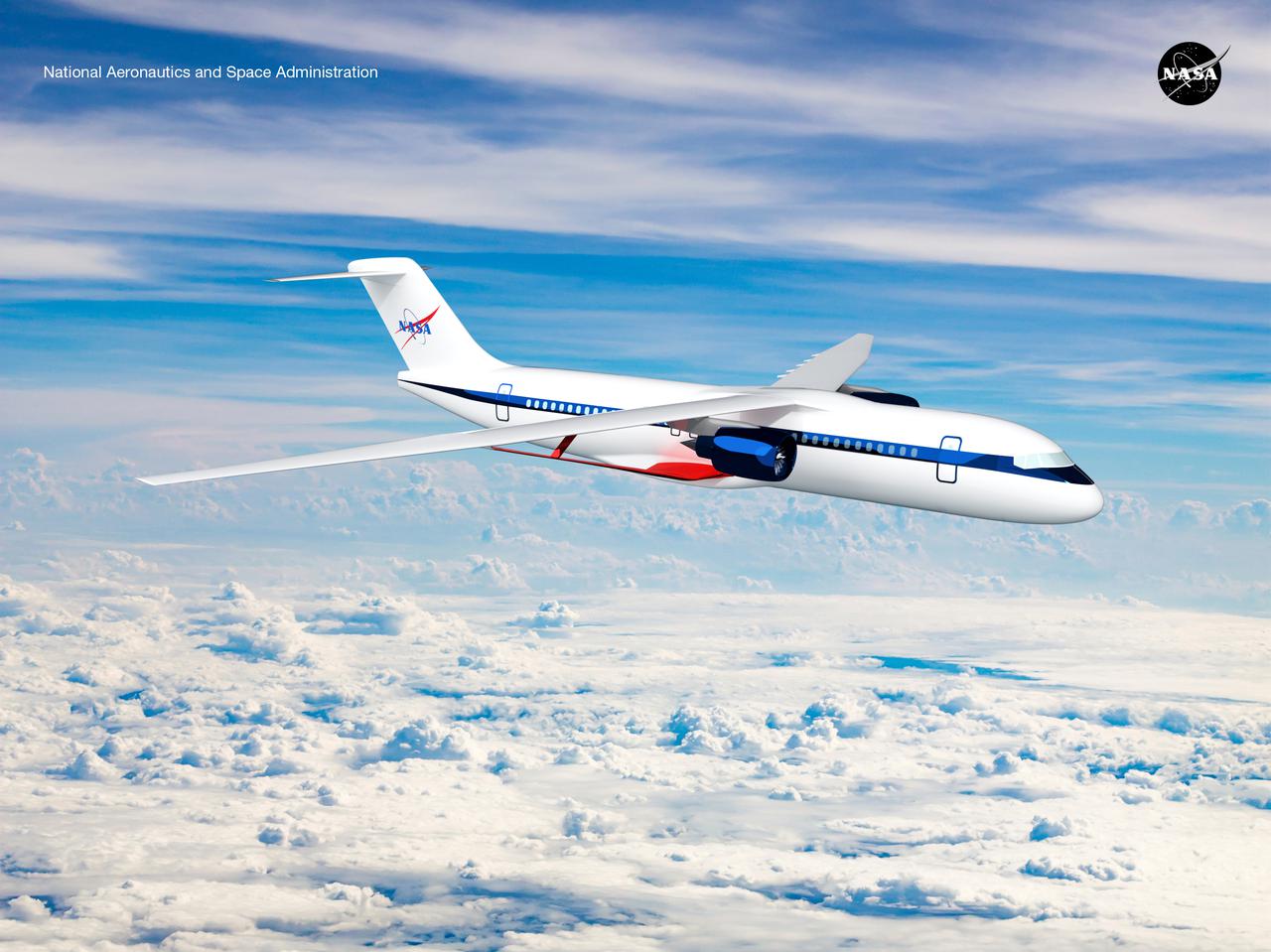 Notice anything different about the wings on this airliner? This conceptual truss-braced wing narrowbody is an aircraft with a 170ft span folding wing. By utilizing trusses, the aircraft can have longer, thinner wings with greater aspect ratios. This, in turn, translates into less drag and 5-10% less fuel burned.  The Transonic Truss-Braced Wing aircraft originated from a joint effort by NASA and Boeing to develop subsonic commercial transport concepts – meeting NASA-defined metrics in terms of reduced noise, emissions, and fuel consumption. The design is currently undergoing wind tunnel testing and other studies by NASA researchers.