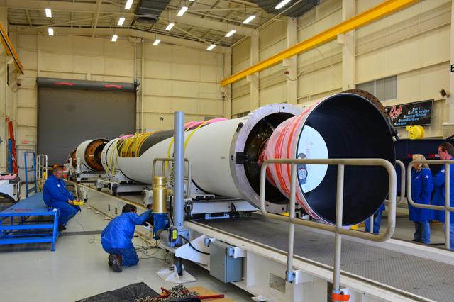 NASA image: Pegasus XL CYGNSS Stage 1 Motor Arrival/Offload