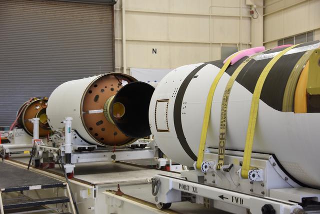 NASA image: Pegasus XL CYGNSS Stage 1 Motor Arrival/Offload