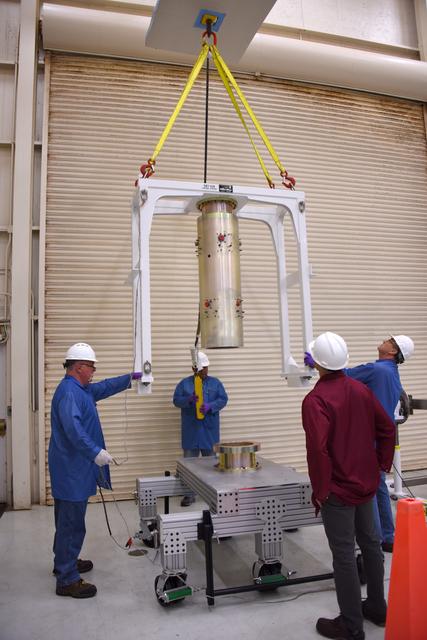NASA image: Pegasus XL CYGNSS Microsats Installation on Deployment Module