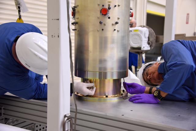 NASA image: Pegasus XL CYGNSS Microsats Installation on Deployment Module