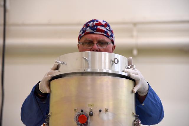 NASA image: Pegasus XL CYGNSS Microsats Installation on Deployment Module