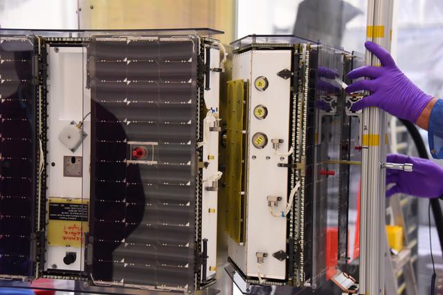 NASA image: Pegasus XL CYGNSS Microsats Installation on Deployment Module