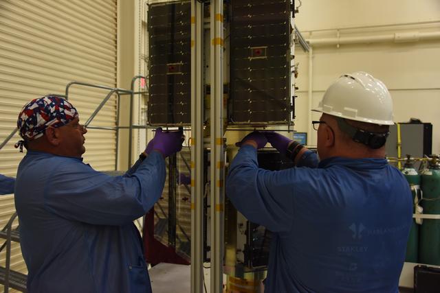 Pegasus XL CYGNSS Microsats Installation on Deployment Module