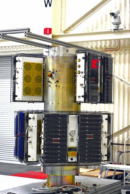 NASA image: Pegasus XL CYGNSS Microsats Installation on Deployment Module