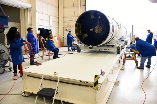 NASA image: Pegasus ICON Stage 1 Motor Arrival