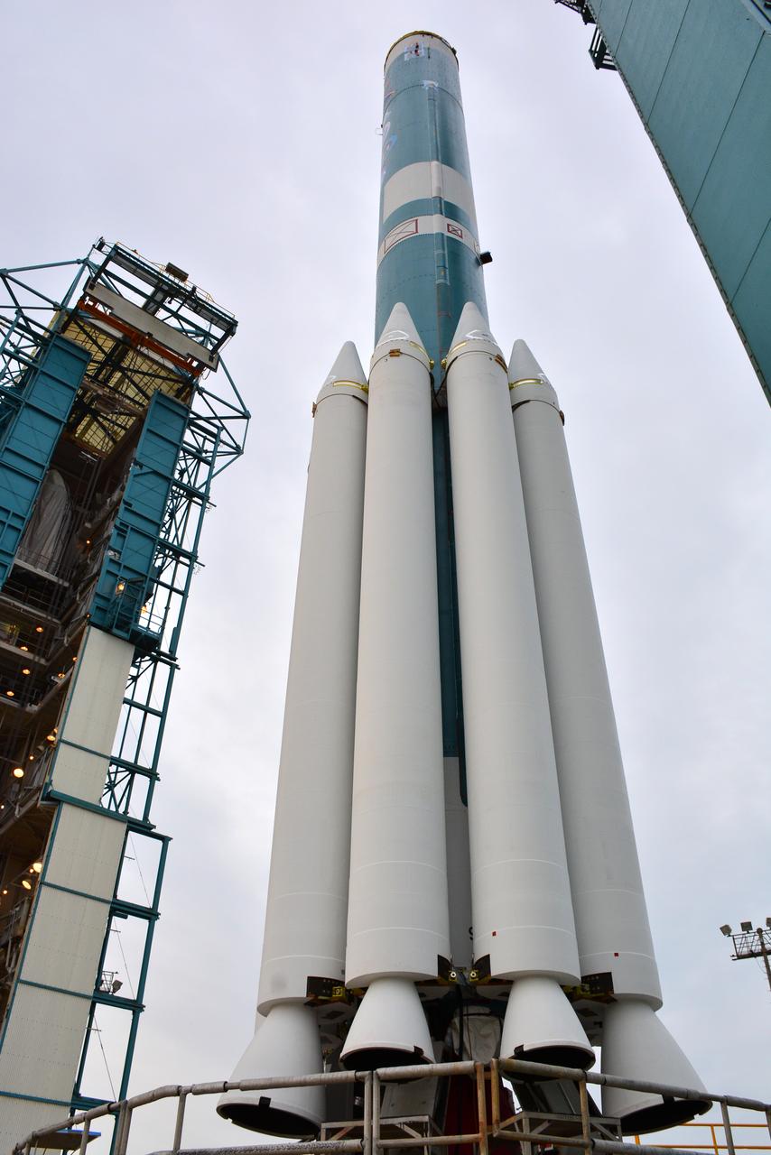 The United Launch Alliance Delta II rocket stands on Space Launch Complex 2 at Vandenberg Air Force Base in California. It is scheduled to launch the Joint Polar Satellite System-1 (JPSS-1) later this year. JPSS, a next-generation environmental satellite system, is a collaborative program between the National Oceanic and Atmospheric Administration (NOAA) and NASA. 