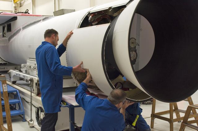NASA image: Pegasus ICON Aft Skirt Installation