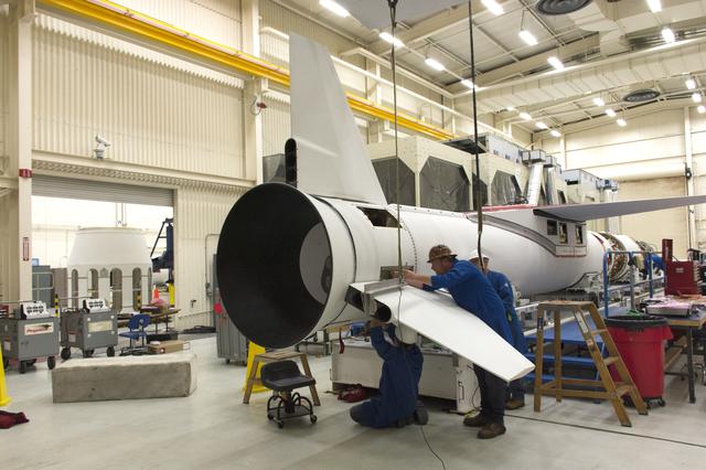 NASA image: Pegasus ICON Fin Installation