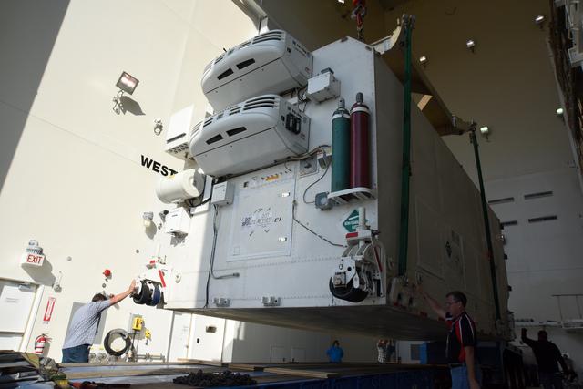 NASA image: Delta II JPSS-1 Spacecraft Arrival and Offload