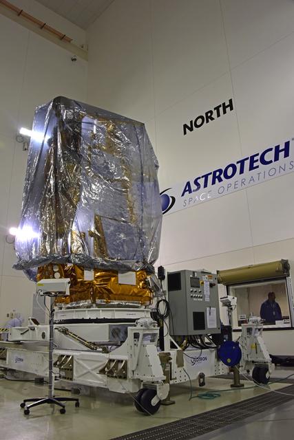 NASA image: JPSS-1 Spacecraft Mate to Payload Attach Fittings