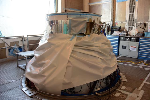 NASA image: JPSS-1 Spacecraft Transport to SLC-2, Lift & Mate to Delta II 