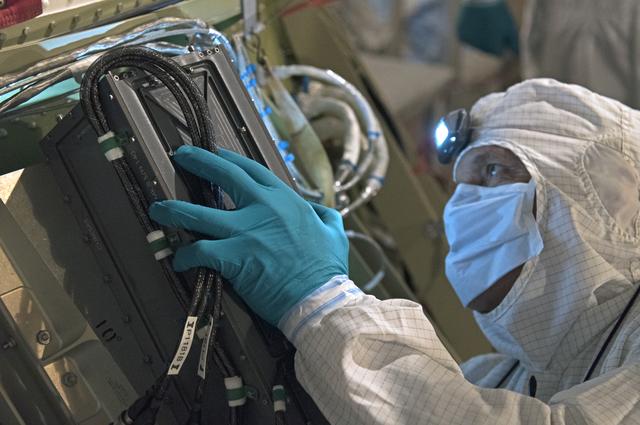 NASA image: JPSS-1 P-Pod Installation