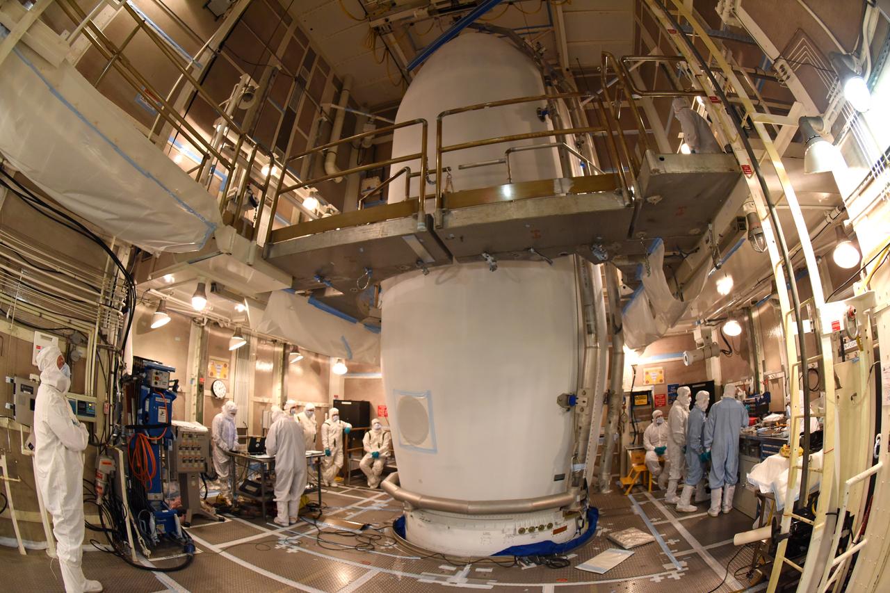 At Vandenberg Air Force Base in California, the payload fairing is installed encapsulating the Joint Polar Satellite System-1, or JPSS-1, spacecraft atop a United Launch Alliance Delta II rocket at Space Launch Complex 2. Built by Ball Aerospace and Technologies Corp. of Boulder, Colorado, JPSS is the first in a series four next-generation environmental satellites in a collaborative program between the NOAA and NASA. Liftoff is scheduled to take place from Vandenberg's Space Launch Complex 2 at 1:47 a.m. PST (4:47 a.m. EST), on Nov. 14, 2017.