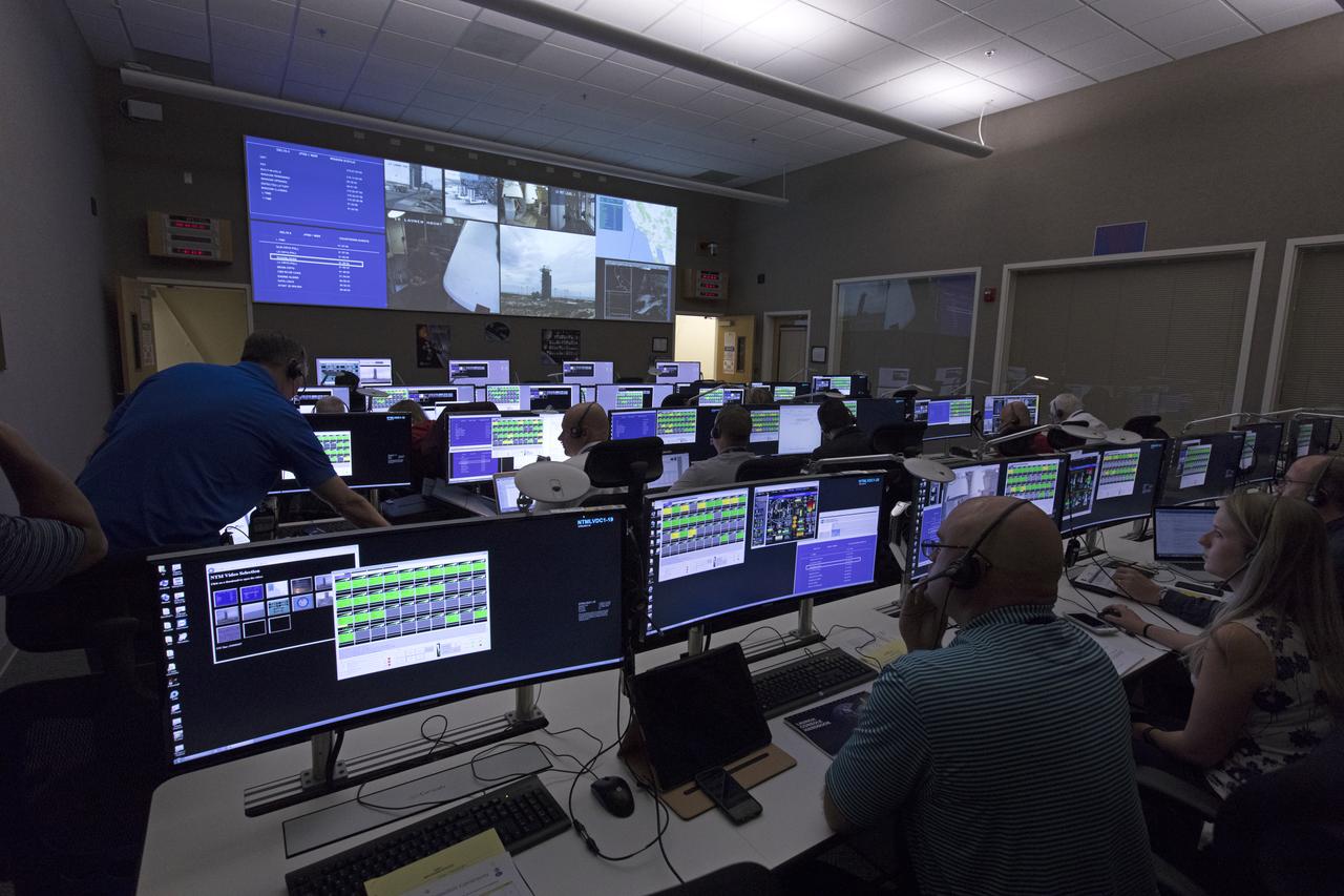 In the Mission Director's Center at Vandenberg Air Force Base in California, NASA and contractor managers and engineers monitor progress during a countdown rehearsal for the launch of a United Launch Alliance Delta II rocket with the Joint Polar Satellite System-1, or JPSS-1, spacecraft. Built by Ball Aerospace and Technologies Corp. of Boulder, Colorado, JPSS is the first in a series four next-generation environmental satellites in a collaborative program between the NOAA and NASA. Liftoff is scheduled to take place from Vandenberg's Space Launch Complex 2.