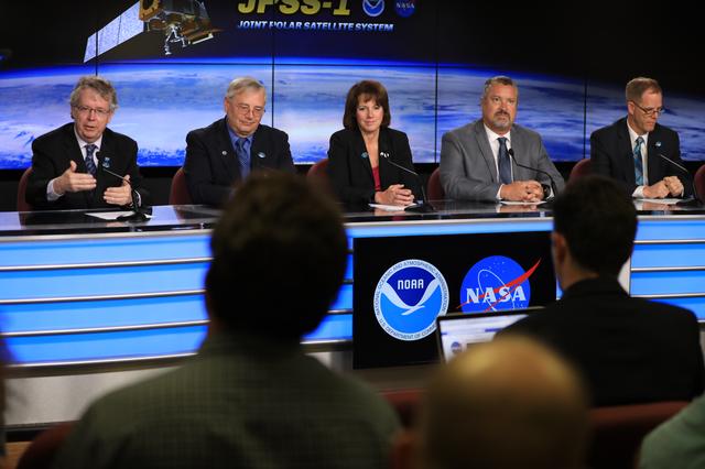 NASA image: Delta II JPSS-1 Prelaunch Press Conference