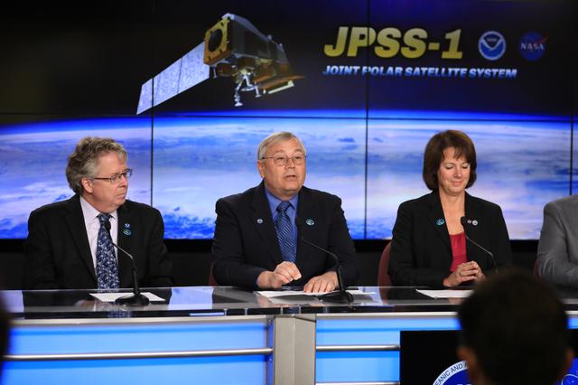 NASA image: Delta II JPSS-1 Prelaunch Press Conference