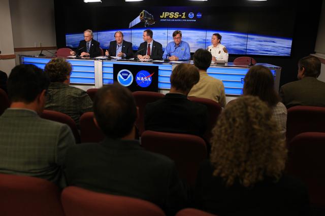 NASA image: Delta II JPSS-1 Mission Science Briefing