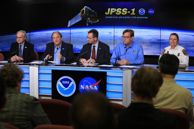 NASA image: Delta II JPSS-1 Mission Science Briefing