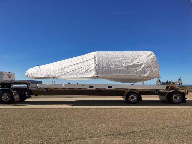 NASA image: InSight Atlas V Fairing Arrival, Offload, and Unbagging