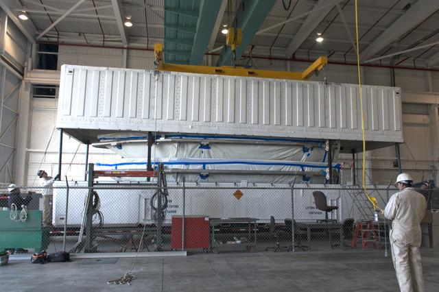 NASA image: Delta II ICESat-2 Fairing Offload