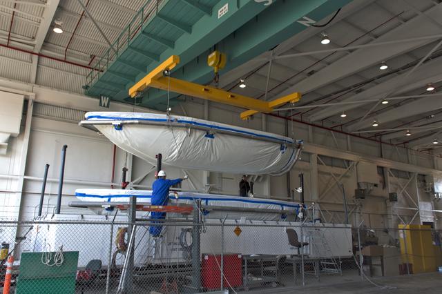 NASA image: Delta II ICESat-2 Fairing Offload