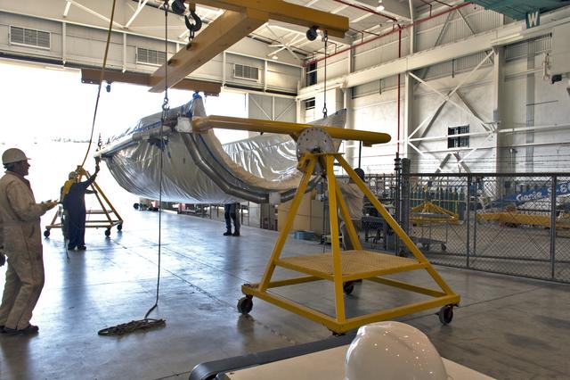 NASA image: Delta II ICESat-2 Fairing Offload