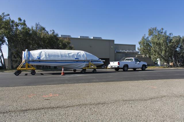 NASA image: Delta II ICESat-2 Fairing Transport