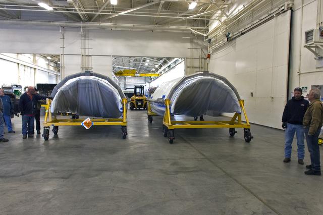 NASA image: Delta II ICESat-2 Fairing Transport