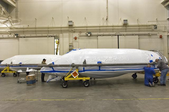 NASA image: Delta II ICESat-2 Fairing Transport