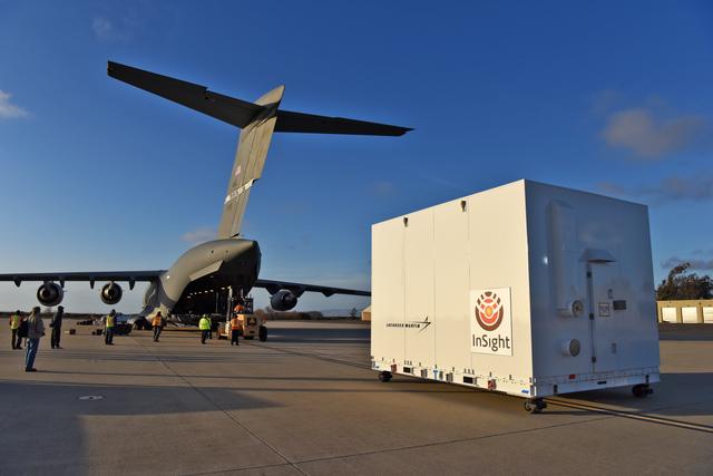 NASA image: InSight Spacecraft Arrival