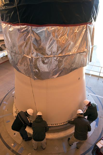 NASA image: InSight Atlas V ISA-ASA Lift and Mate