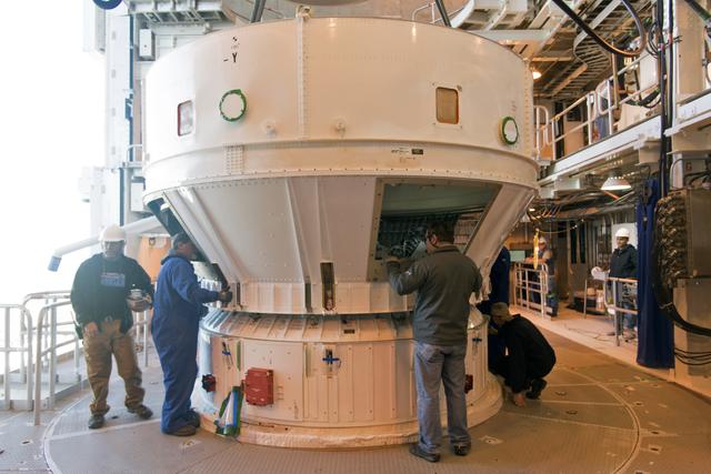 NASA image: InSight Atlas V Boattail Installation