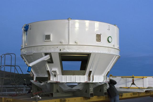 NASA image: InSight Atlas V Boattail Transport, Lift & Mate