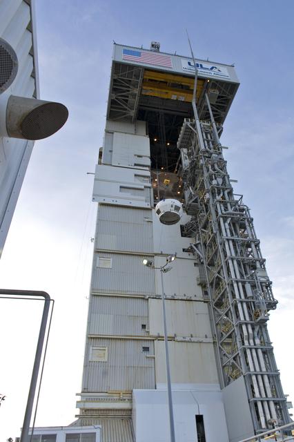 NASA image: InSight Atlas V Boattail Transport, Lift & Mate
